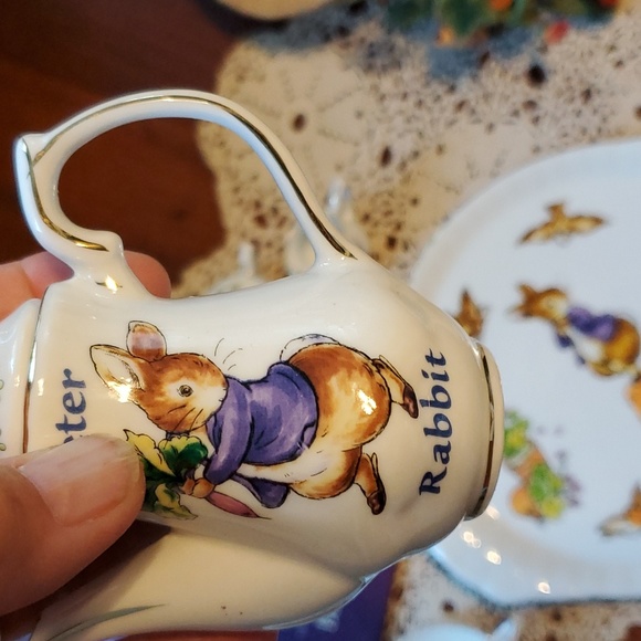 10 piece Beatrix Potter Peter rabbit miniature tea set - Picture 3 of 8